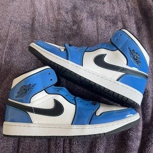 JORDAN 1 MID- Signal Blue , Men's Size 10.5